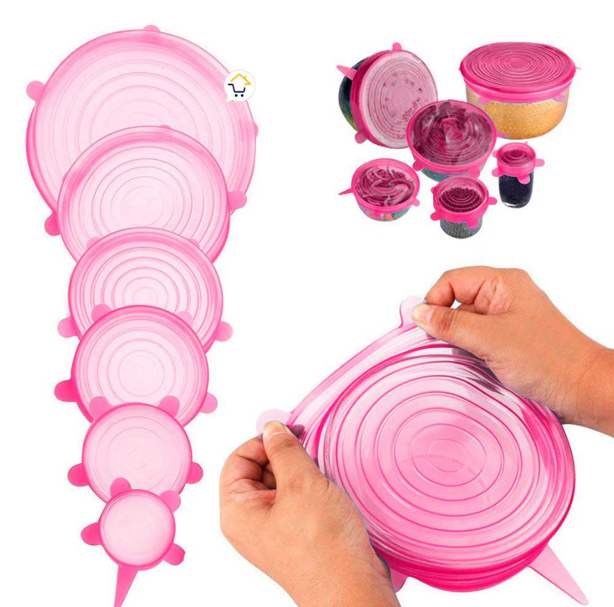 Tapas Reutilizables De Silicona x6und.