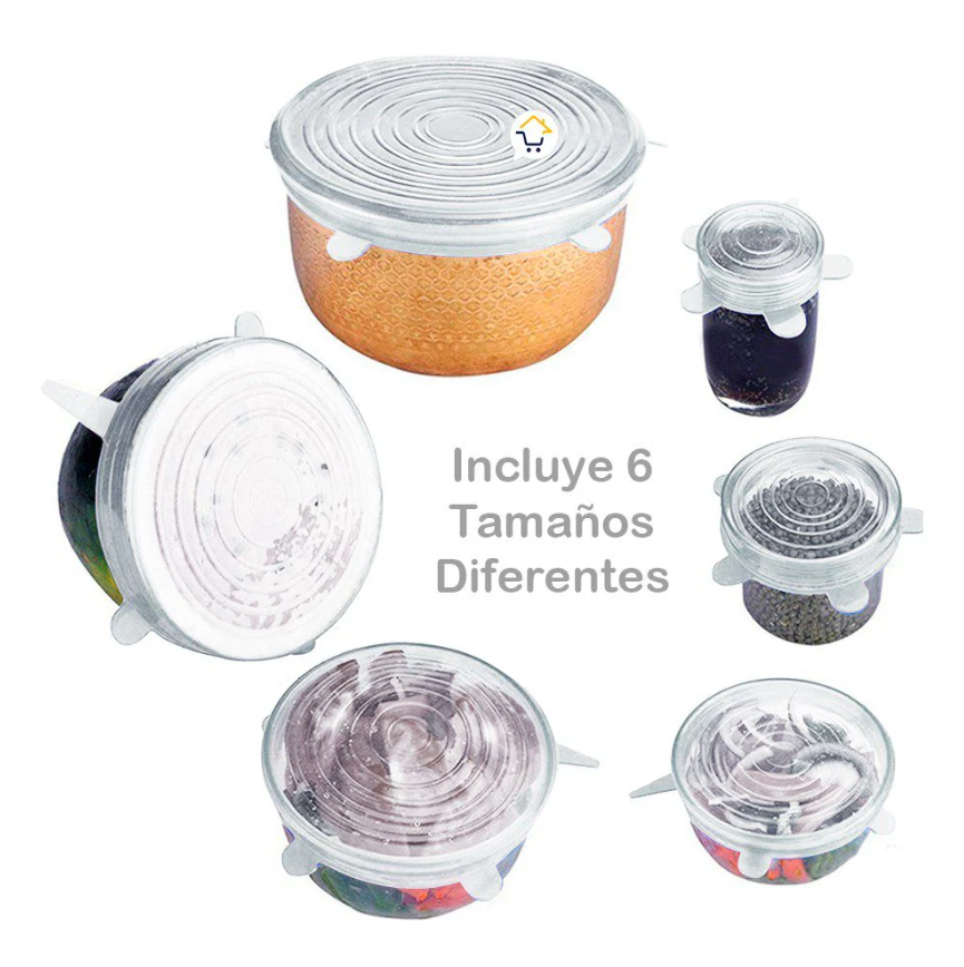 Tapas Reutilizables De Silicona x6und.